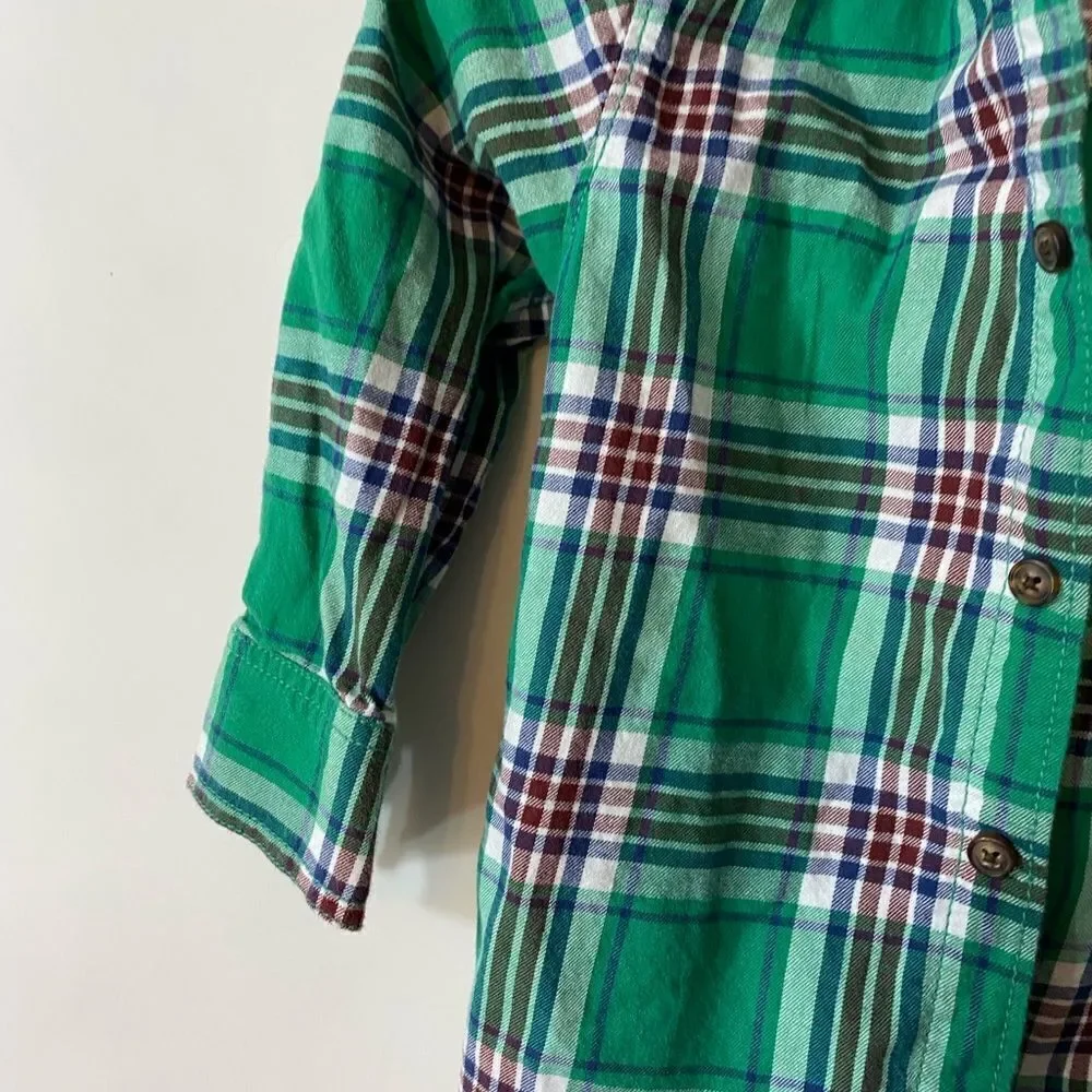 Carter’s Button Up Flannel Hoodie Shirt size 2T